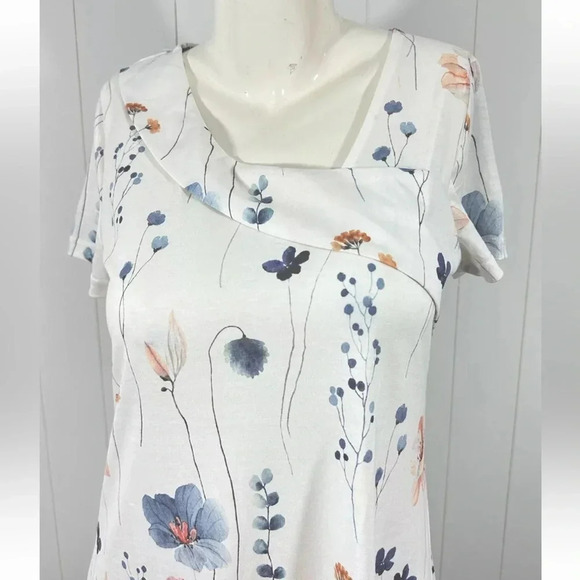 NWT Exclusive Short Sleeve Floral Dress Collared Size Small - Picture 2 of 5